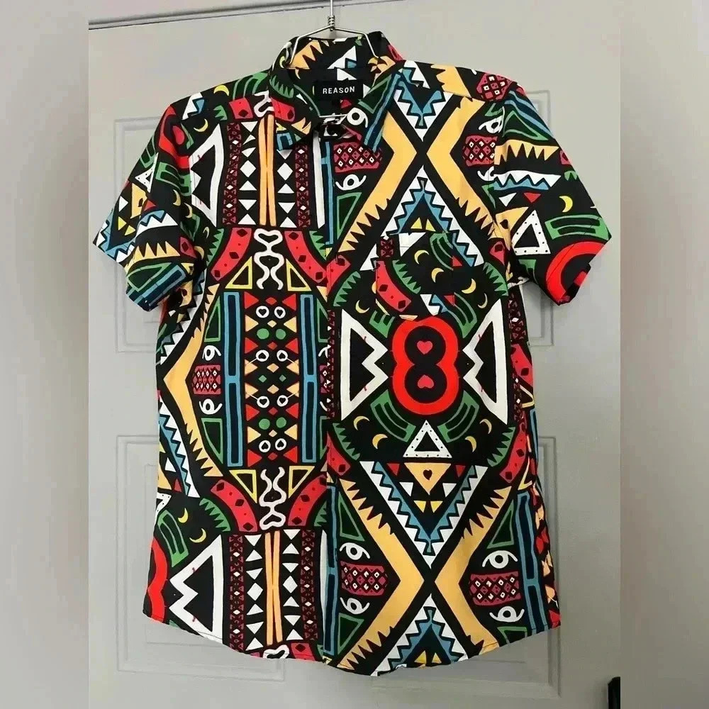 REASON Men’s short sleeve shirt like new in size L